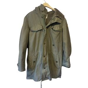 Jeans Express Vintage German Army Hooded Jacket coat 1980's Cold war 170/180-90